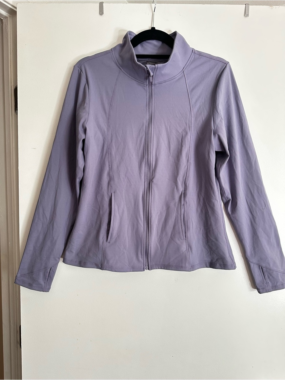 Laundry By Shelli Segal Lavender Full-Zip Utility Jacket